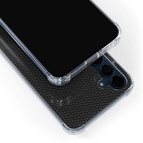 Specialty Vinyl Black Hex Texture Galaxy S24 Clear Case
